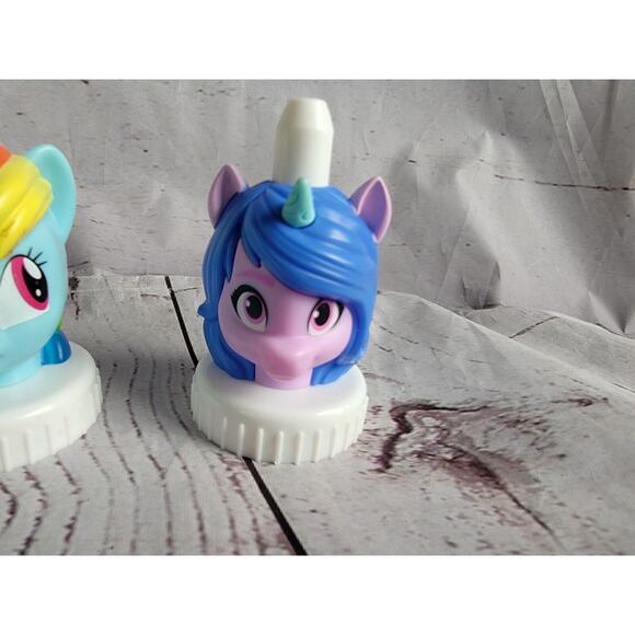 Lot Of 3 My Little Pony Good2Grow Drink Topper Spouts Bottle Caps - Picture 2 of 7